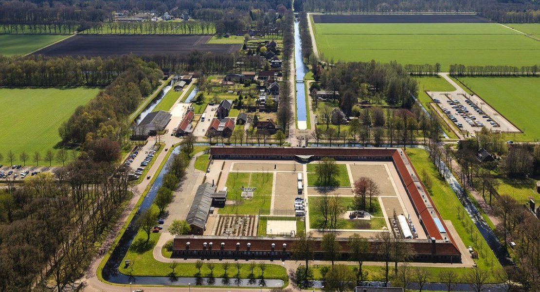 Aerial view of Veenhuizen, one of the Colonies of Benevolence in Drenthe, the Netherlands. Photo by Siebe Swart