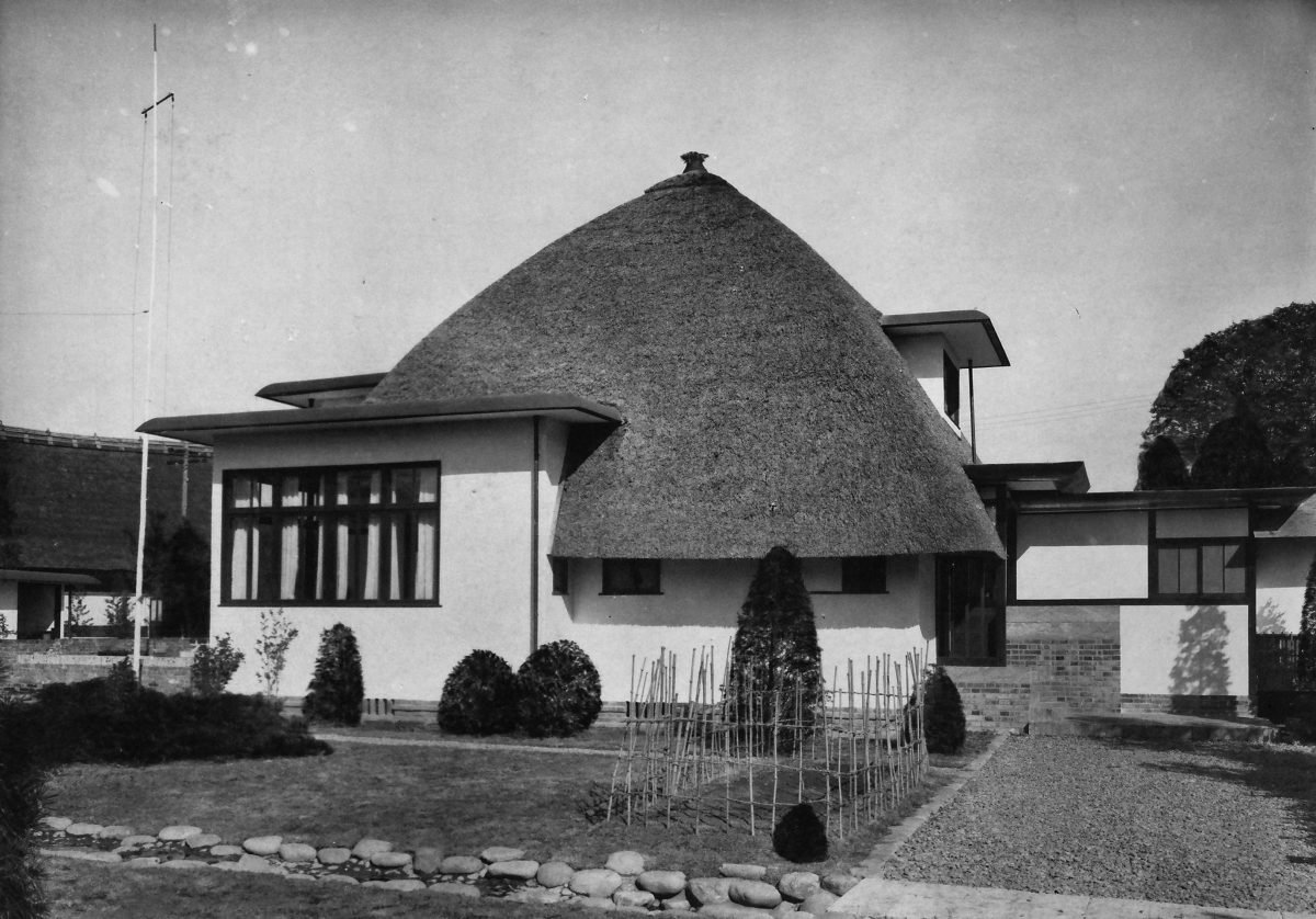 Historische foto van een woning ontworpen door Horiguchi