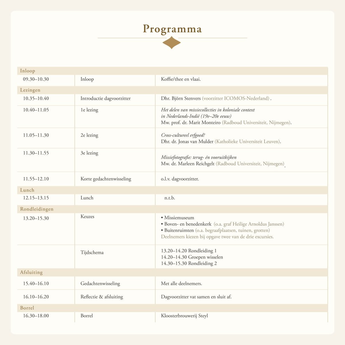 Programma Steyl