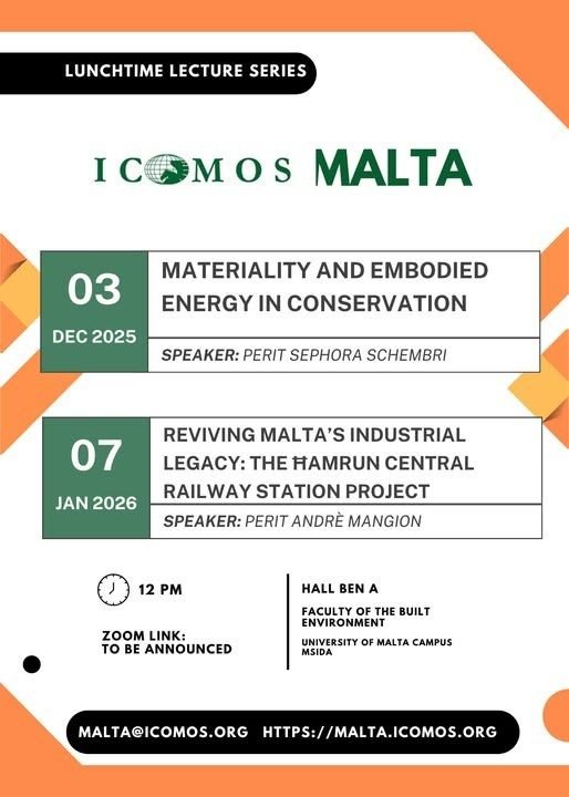 ICOMOS Malta Lunchtime Series