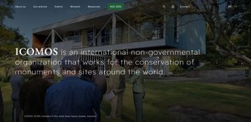 Website van ICOMOS Internationaal